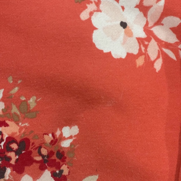 Kendra Scott Sport Orange Floral sweatshirt - Picture 2 of 3